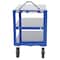 Vestil Ergo Handle Cart - Extra Heavy Duty, Steel, 4000 lb Load Capacity, 3 Shelves, 24.5" W DH-PH4-2436-3 - alternate 2